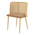 Lot de 2 chaises de salle à manger 75 x 52 x 49 cm marron 03_0006723