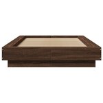 vidaXL Cadre de lit avec lumières LED sans matelas 90x190 cm