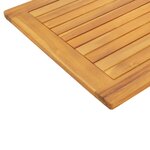vidaXL Plateau de table 110 x 55 x 2 2 cm en teck massif rectangulaire