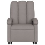 vidaXL Fauteuil inclinable taupe tissu