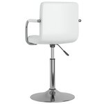 vidaXL Chaise de salle à manger Blanc Similicuir