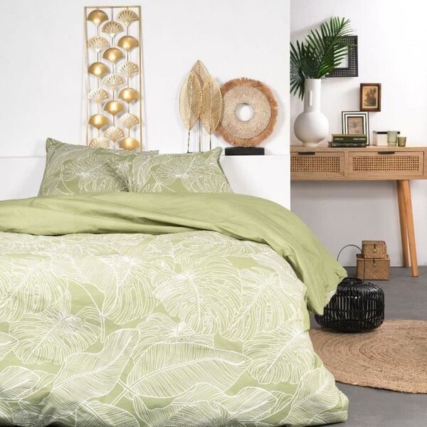 Parure de lit - 240 x 220 cm - coton imprimé floral