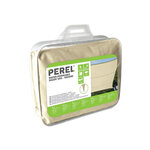 Perel Voile d'ombrage  perméable  respirant  5 x 5 m  180 g/m²  PEHD  carré  champagne