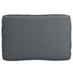 vidaXL Ensemble de coussins sur palette 2 pièces Anthracite en tissu Oxford