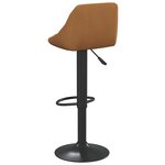 vidaXL Tabouret de bar Marron Velours