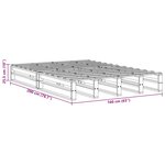 vidaXL Cadre de lit sans matelas blanc 160x200 cm bois de pin massif
