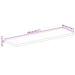 vidaXL Dessus de table 120x30x2 5cm rectangulaire bois massif manguier