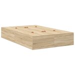 Cadre de lit de rangement vidaXL en chêne Sonoma 120x190 cm