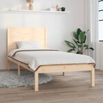 vidaXL Cadre de lit sans matelas 90x200 cm bois de pin massif