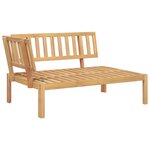 vidaXL Salon palette de jardin avec coussins 3Pièces bois d'acacia massif