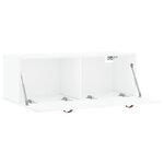 vidaXL Armoire murale blanc brillant 100x36 5x35 cm bois d'ingénierie
