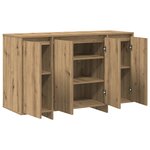 vidaXL Buffet en chêne Fait main bois d'ingénierie 120 x 41 x 75 cm