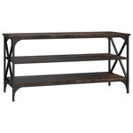 vidaXL Meuble TV Chêne fumé 100x40x50 cm Bois d'ingénierie