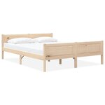 vidaXL Cadre de lit sans matelas bois de pin massif 120x200 cm