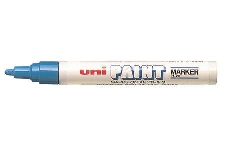 Marqueur Pte conique moyenne PAINT Marker PX20 2,2 - 2,8mm Bleu Clair UNI-PAINT