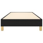 vidaXL Cadre de lit sans matelas noir 80x200 cm tissu