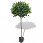 vidaXL Laurier artificiel avec pot 125 cm Vert