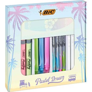 Kit d'écriture 'pastel dream kit' avec carnet de notes bic