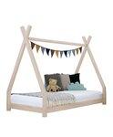 Lit tipi enfant NAKANA 80 x 180 beige