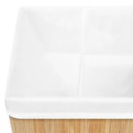 vidaXL Boîtes de rangement en bambou 4 Pièces