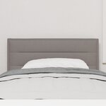 vidaXL Tête de lit Design Linéaire Taupe 80 cm Tissu