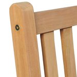 vidaXL Chaises de jardin lot de 2 avec coussins vert vif Teck massif