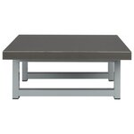 Vidaxl meuble de salle de bain en deux pièces céramique gris