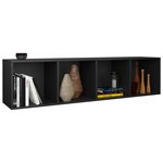 vidaXL Bibliothèque/Meuble TV Blanc 36x30x143 cm Bois d'ingénierie