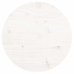 vidaXL Dessus de table rond blanc Ø30x3 cm bois de pin massif
