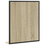 vidaXL Miroir de salle de bain et étagère chêne sonoma bois ingénierie