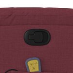 vidaXL Fauteuil de massage inclinable Rouge bordeaux Tissu