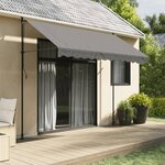 vidaXL Auvent rétractable anthracite 300x150 m tissu et acier