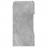 vidaXL Meubles TV muraux et lumières LED 2Pièces gris béton 40x30x60 5 cm