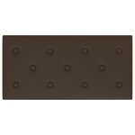 vidaXL Panneaux muraux 12 Pièces Marron 60x30 cm Similicuir 2 16 m²