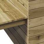 vidaXL Banc avec jardinières 167 5x60x65 cm bois de pin imprégné