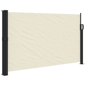 vidaXL Auvent latéral rétractable crème 120x500 cm