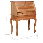 vidaXL Bureau secrétaire 78x42x103 cm Bois d'acajou massif