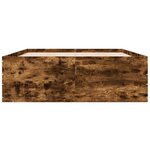 vidaXL Cadre de lit sans matelas chêne fumé 135x190 cm