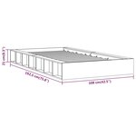 vidaXL Cadre de lit sans matelas 90x190 cm bois massif