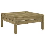 vidaXL Canapé de jardin 3 places bois de pin imprégné