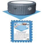 Bestway Protecteurs de plancher de piscine 8 Pièces Bleu 58220