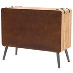vidaXL Armoire à tiroirs bois de sapin massif 91x35x73 cm