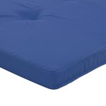 vidaXL Ensemble de coussins bleu Bleu Coton  Bois Standard
