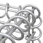 vidaXL Jardinière en gabion Acier galvanisé 120x120x20 cm