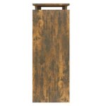 vidaXL Table console Chêne fumé 80x30x80 cm Bois d'ingénierie