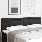 Tête de lit vidaXL Design Simple Noir 180 cm en Cuir Synthétique