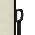 vidaXL Auvent latéral rétractable Crème 160x1200 cm