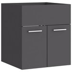 vidaXL Armoire d'évier Gris 41x38 5x46 cm Bois d’ingénierie