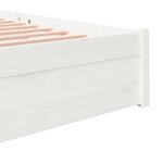 vidaXL Cadre de lit sans matelas blanc bois massif 180x200 cm