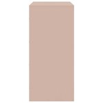 vidaXL Buffet rose 67x39x83 cm acier